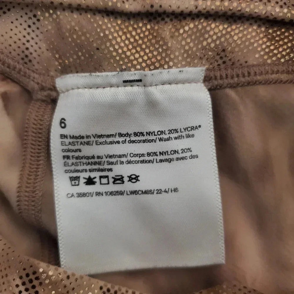 Lululemon Womens Size 6 Align 23" Shine Diamond Dye Misty Shell Crop Leggings - Picture 8 of 9